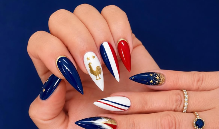 10 Stunning FIFA World Cup Nails for France Supporters to Show Team Spirit 